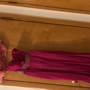 Hot Berry Pink Prom Dress